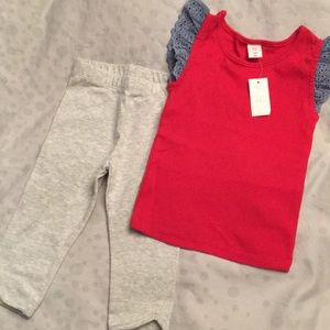 4T Gap / Gymboree Top and Capri Bundle Set NEW